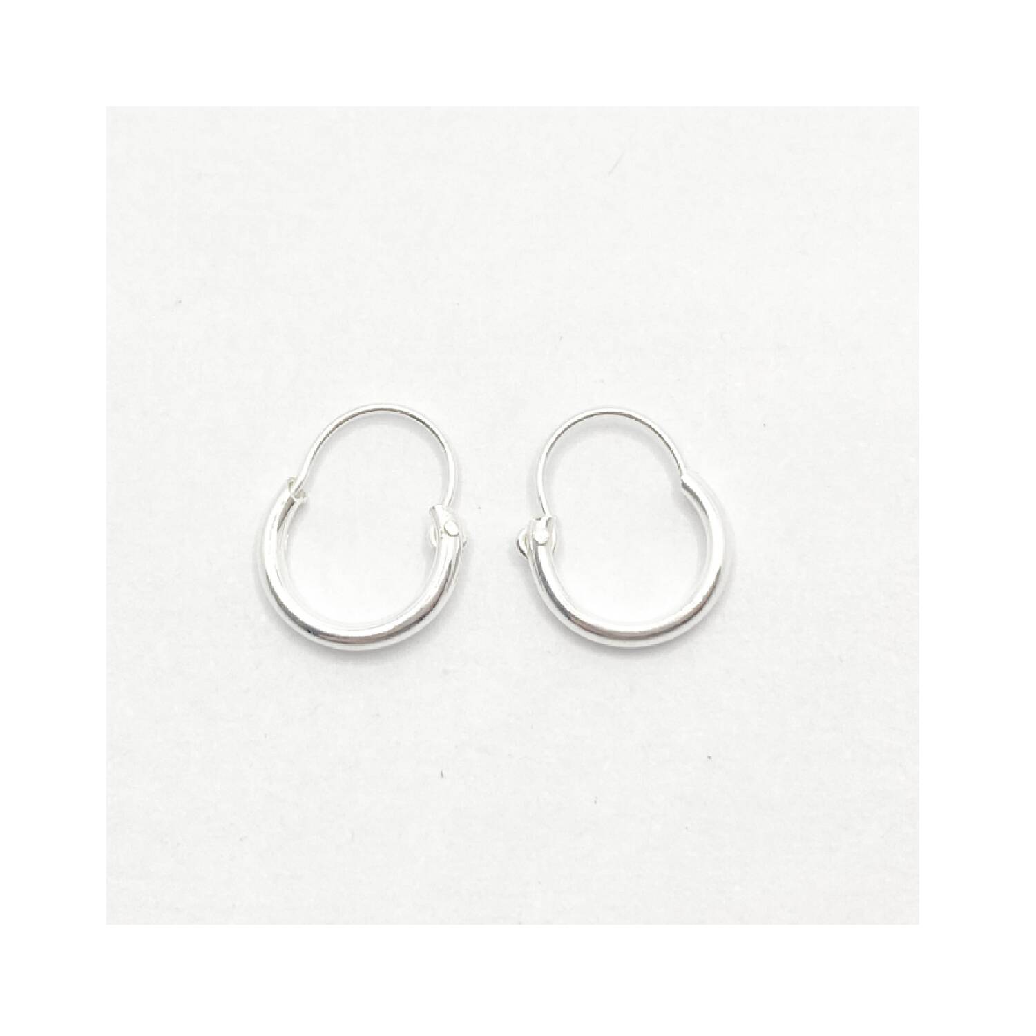 Aros Argolla Lisa 8mm. En Plata 925 - Imagen 3