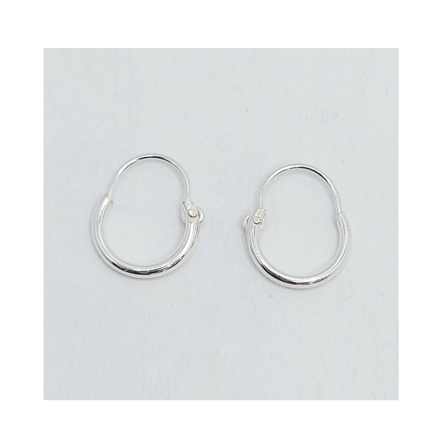 Aros Argolla Lisa 8mm. En Plata 925 - Imagen 4