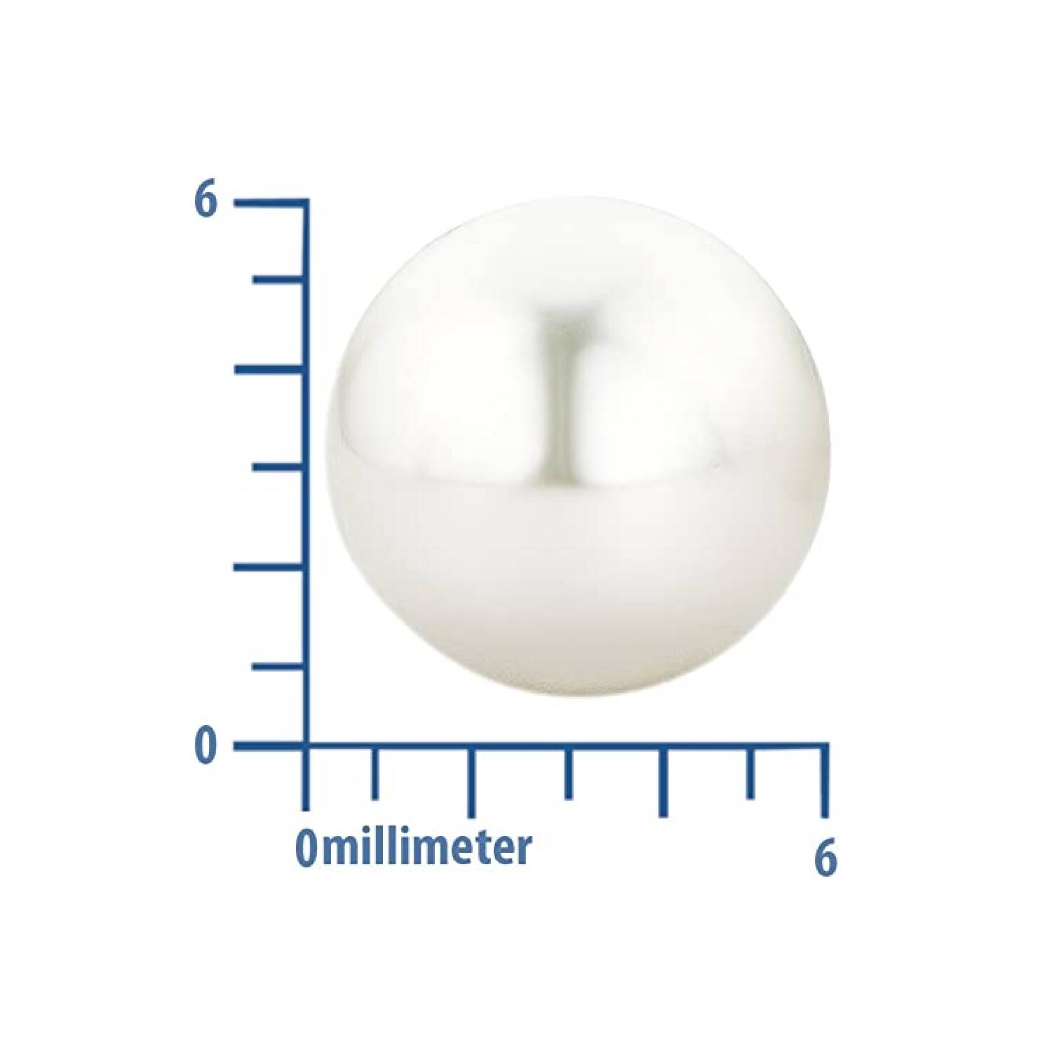 Aros Perla Blanca Tradicional En Plata 925 - Imagen 4