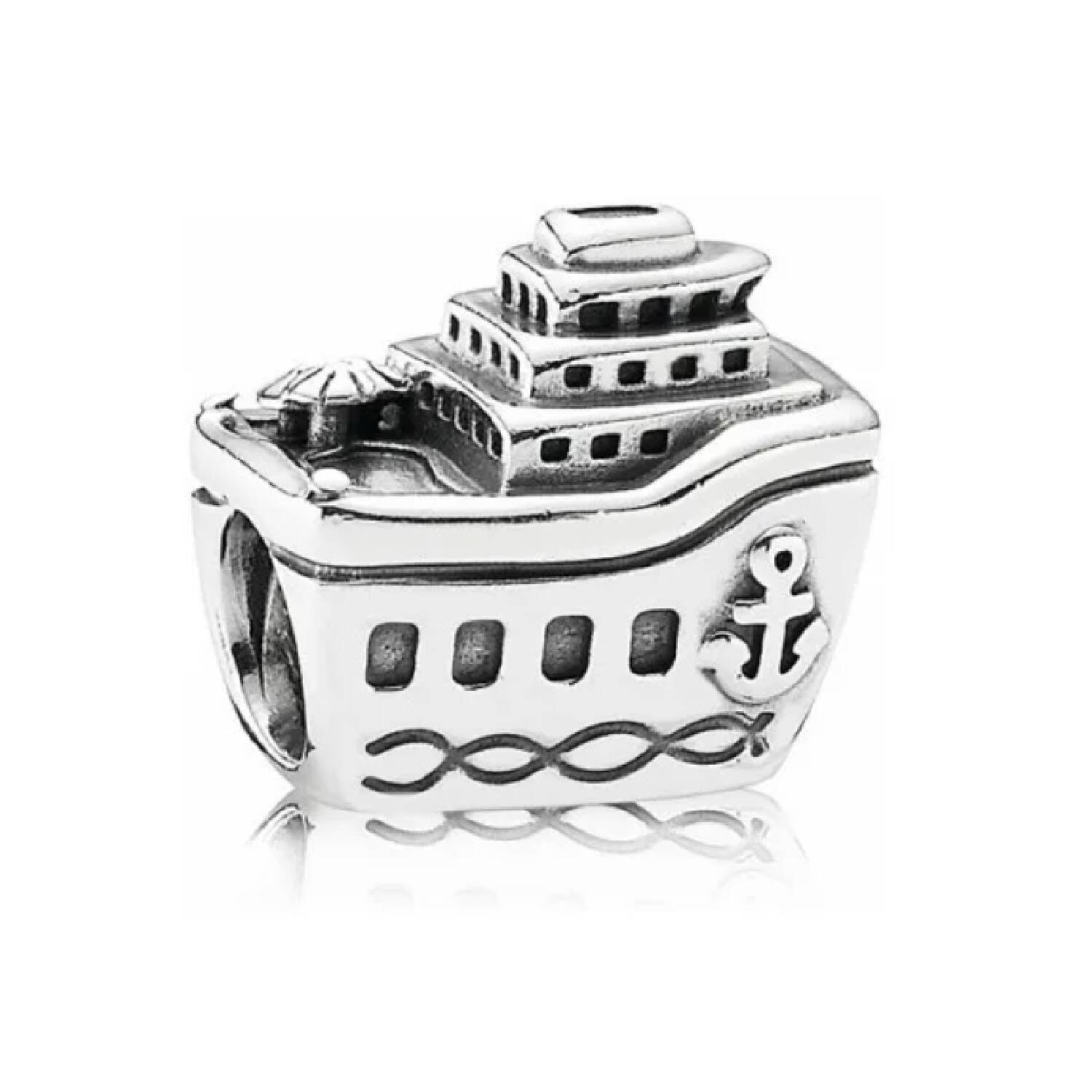Charm Barco Crucero En Plata 925