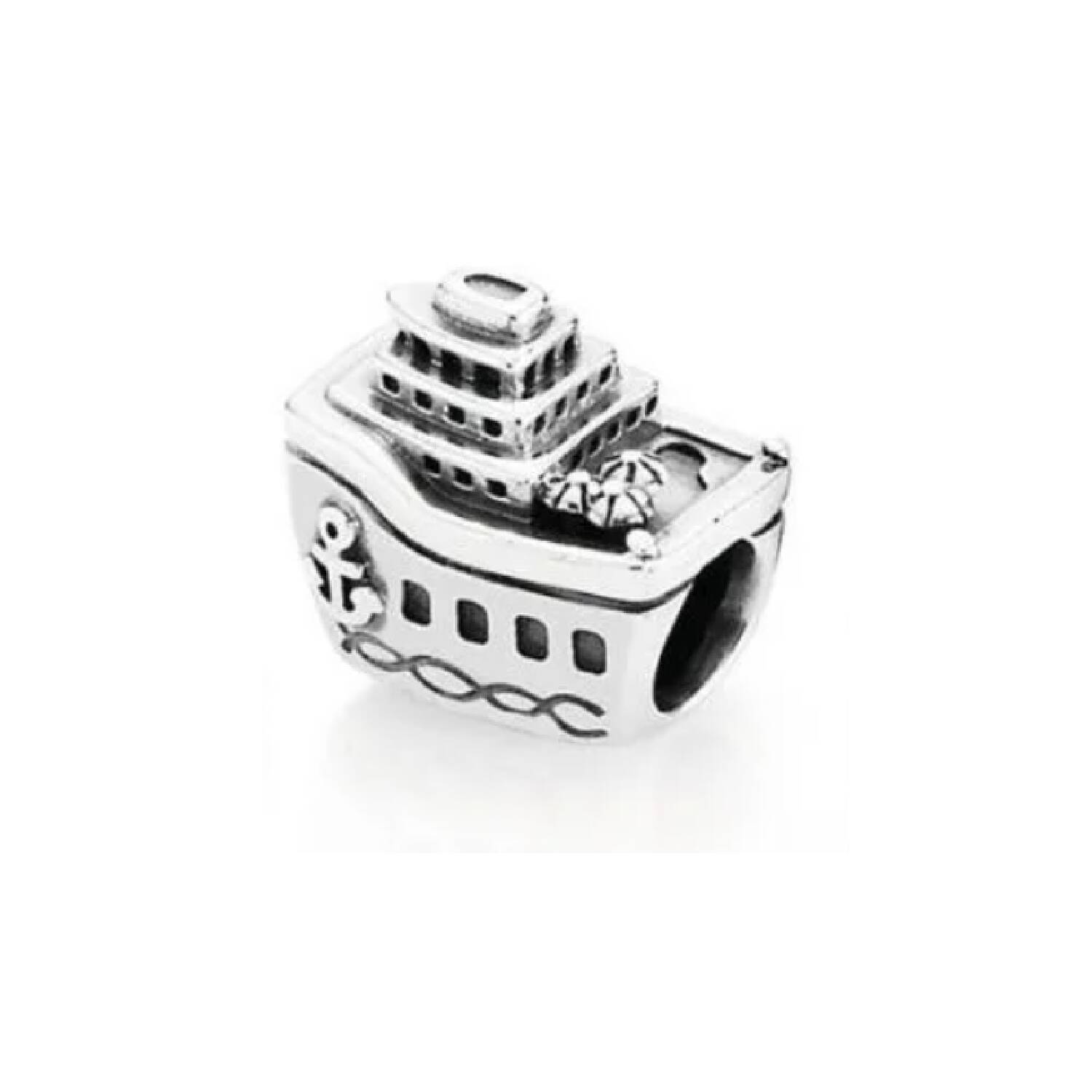 Charm Barco Crucero En Plata 925 - Imagen 3