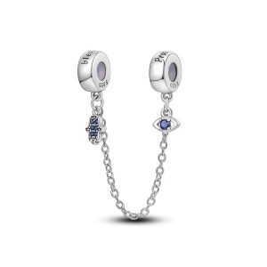 Charm Cadena de Seguridad Espiritual En Plata 925
