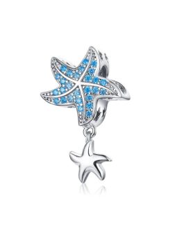 Charm Estrellas de Mar y Circones Celestes En Plata 925