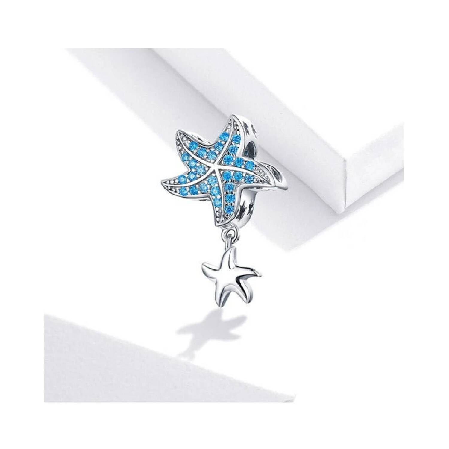 Charm Estrellas de Mar y Circones Celestes En Plata 925 - Imagen 4
