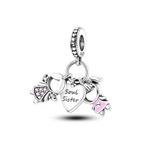 Charm Hermanas Soul Sister En Plata 925