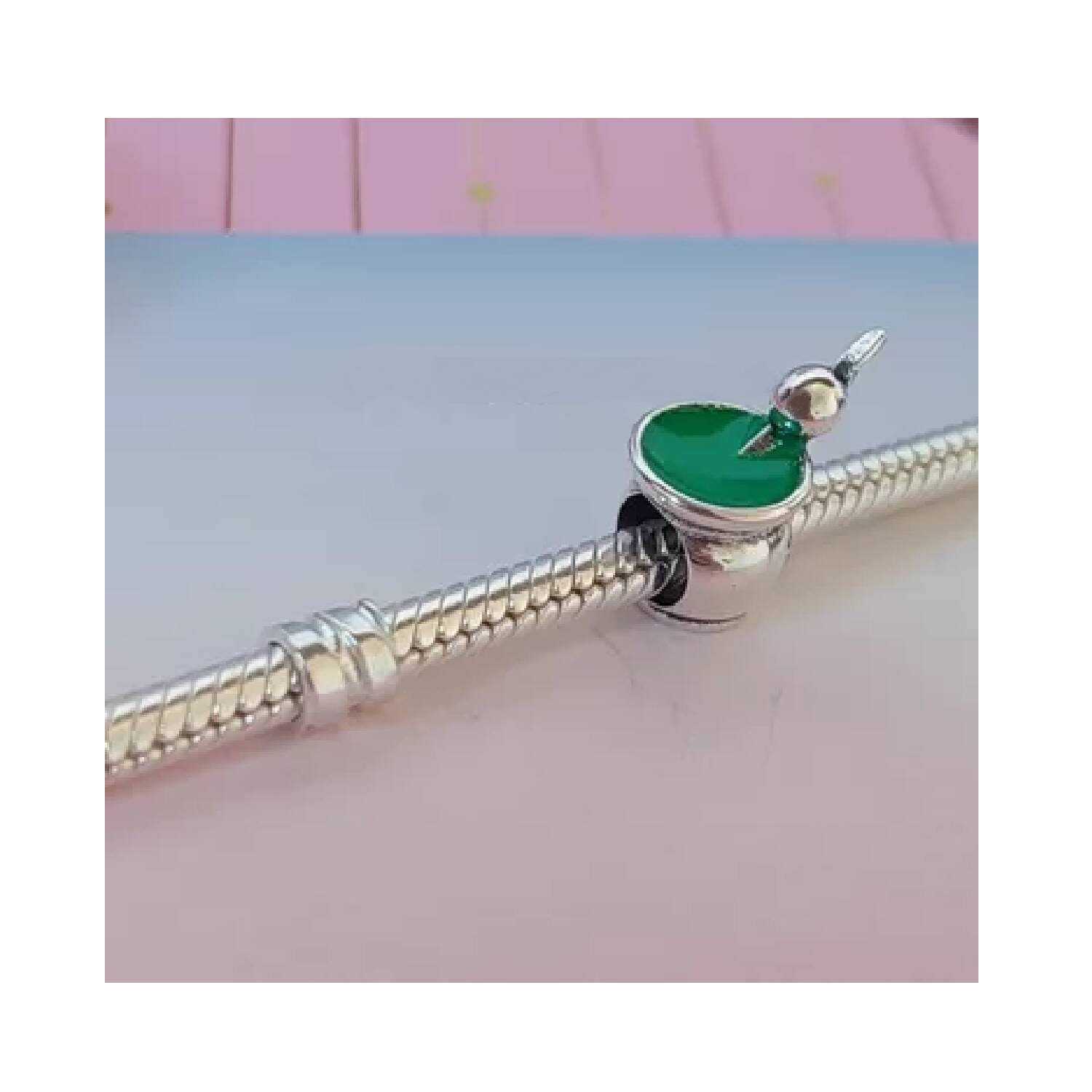 Charm Mate Y Bombilla En Plata 925 - Imagen 2