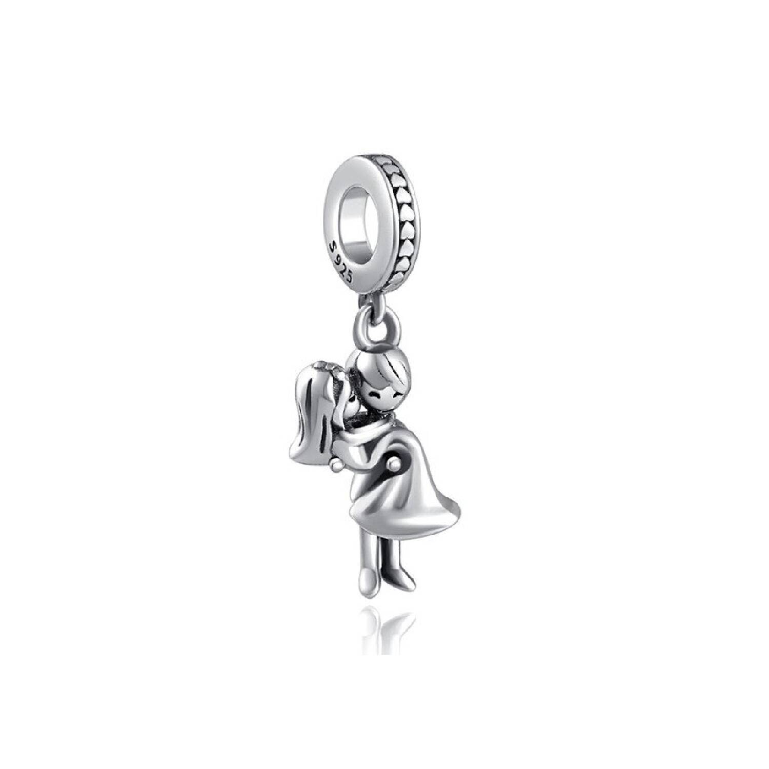 Charm Pareja de Novios Felices En Plata 925