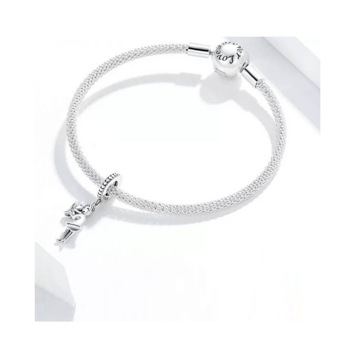 Charm Pareja de Novios Felices En Plata 925 - Imagen 3