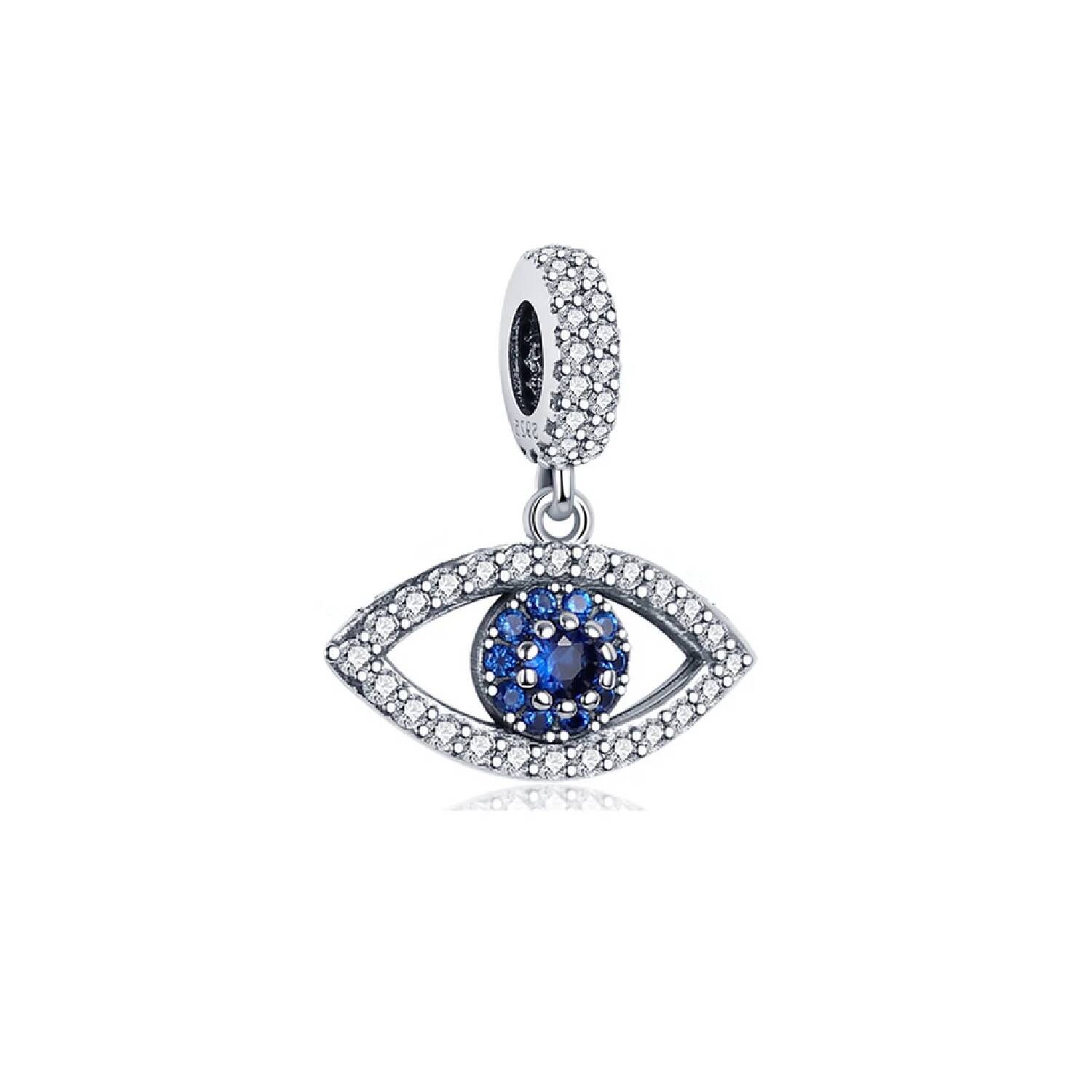 Charm Ojo Turco Espiritual y Circones En Plata 925