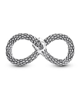 Charm Serpiente Uroboros Infinito En Plata 925