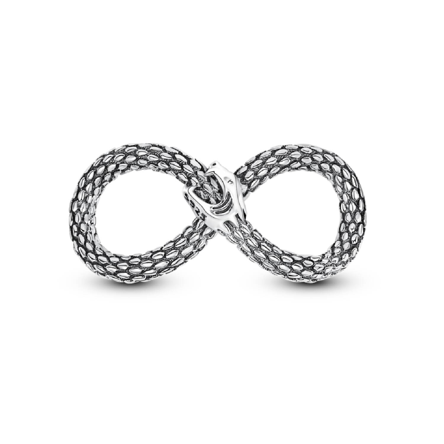 Charm Serpiente Uroboros Infinito En Plata 925