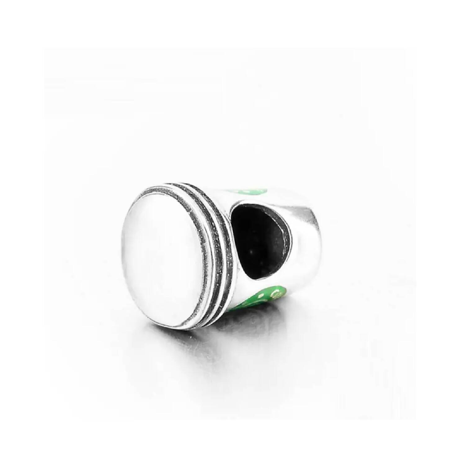 Charm Vaso de Café con Tapa En Plata 925 - Imagen 3