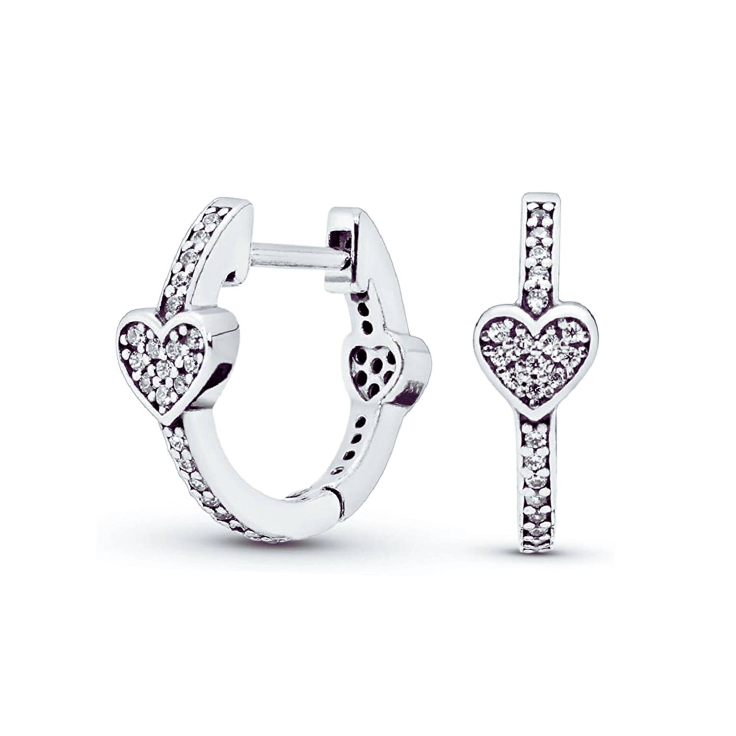 Aros Argolla Corazones Y Circones En Plata 925