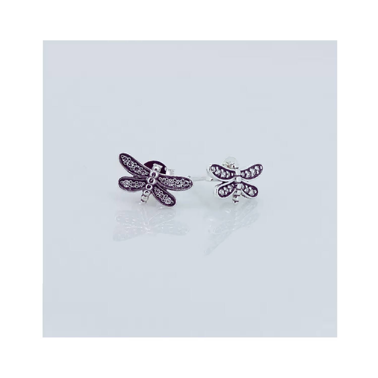 Aros Libélulas Mágicas y Circones En Plata 925 - Imagen 3