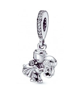 Charm Pareja de Novios y Circones En Plata 925