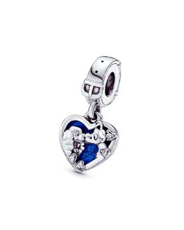 Charm Corazón La Dama y El Vagabundo En Plata 925