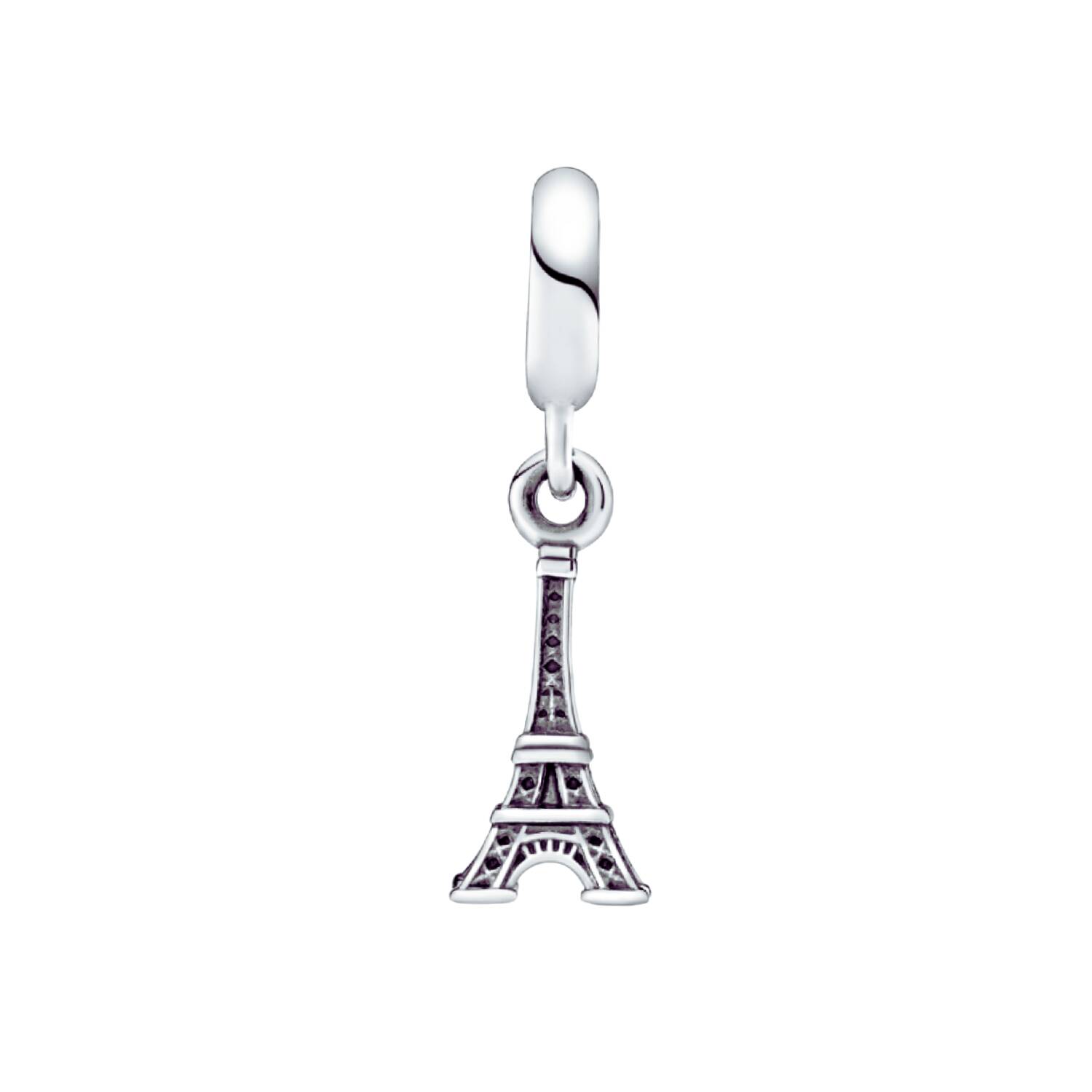 Charm Torre Eiffel de París En Plata 925 - Imagen 2