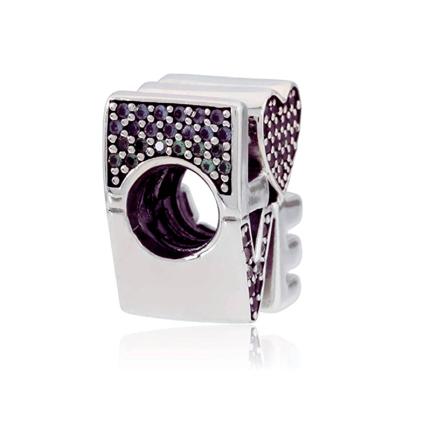 Charm Palabra Love (Amor) con Circones En Plata 925 - Imagen 2