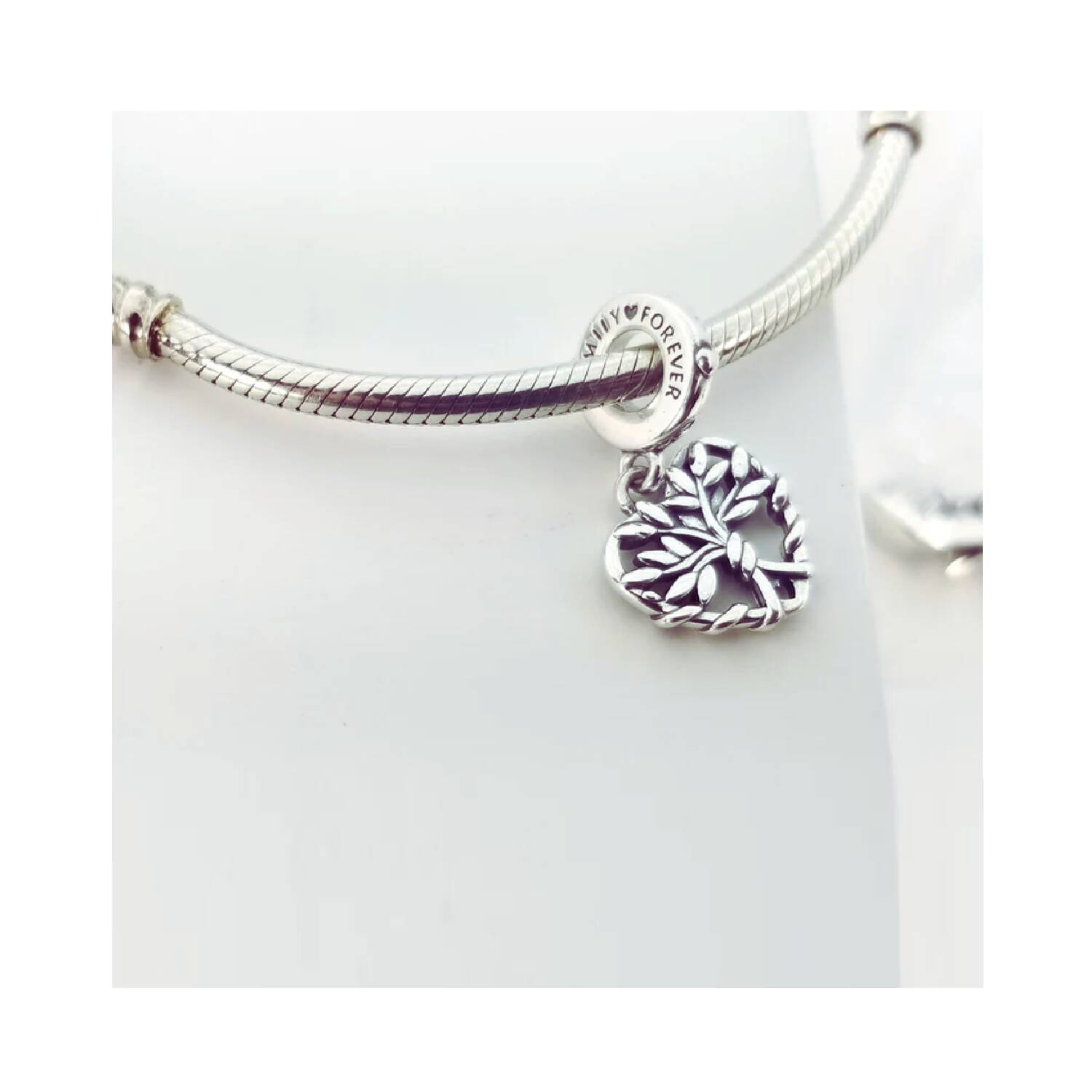 Charm Árbol de Vida Familiar En Plata 9251 - Imagen 3
