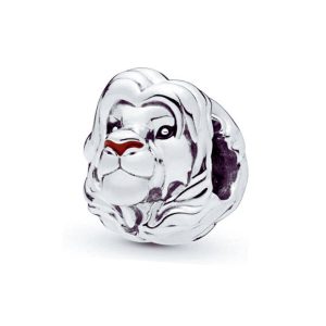 Charm Simba Adulto Rey León En Plata 925