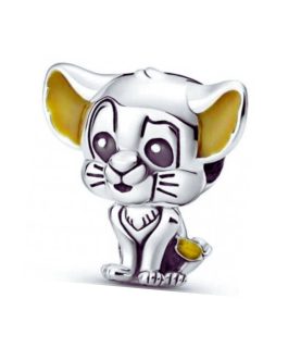 Charm Simba Pequeño Rey León En Plata 925