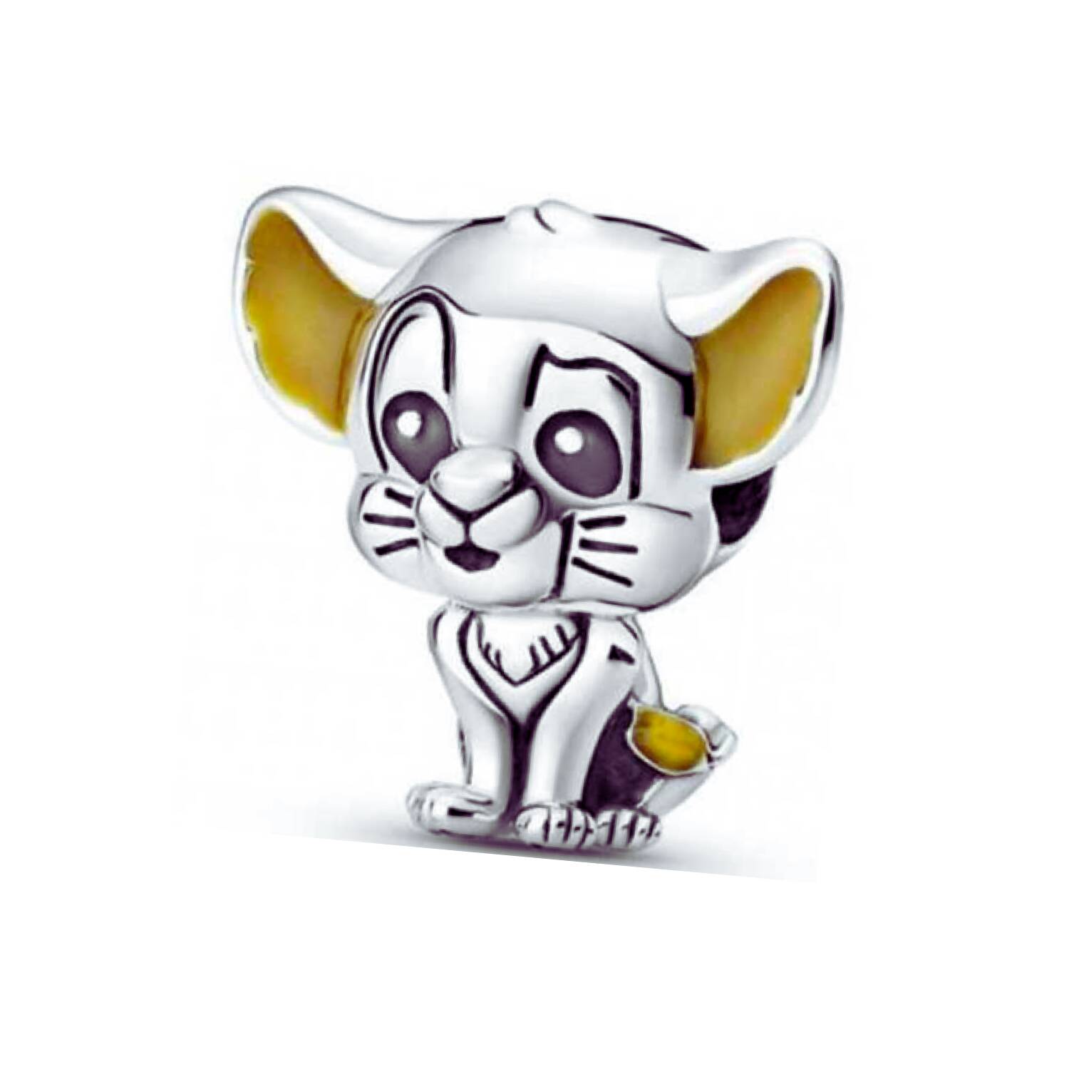Charm Simba Pequeño Rey León En Plata 925