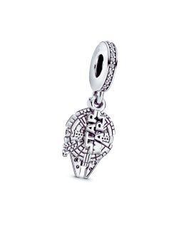 Charm Star Wars Millenium Falcon En Plata 925