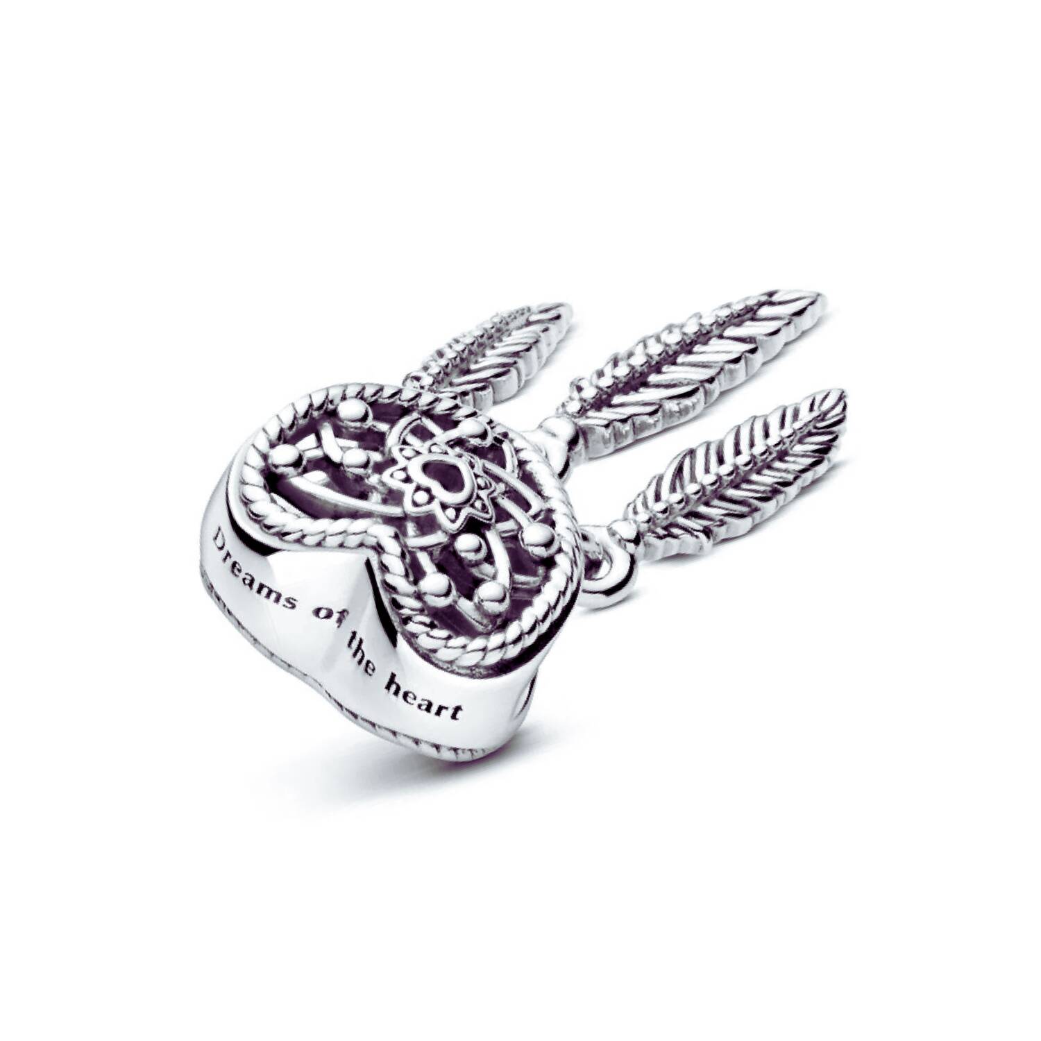 Charm Corazón Atrapasueños En Plata 925 - Imagen 4