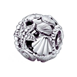 Charm Conchitas y Estrella de Mar En Plata 925