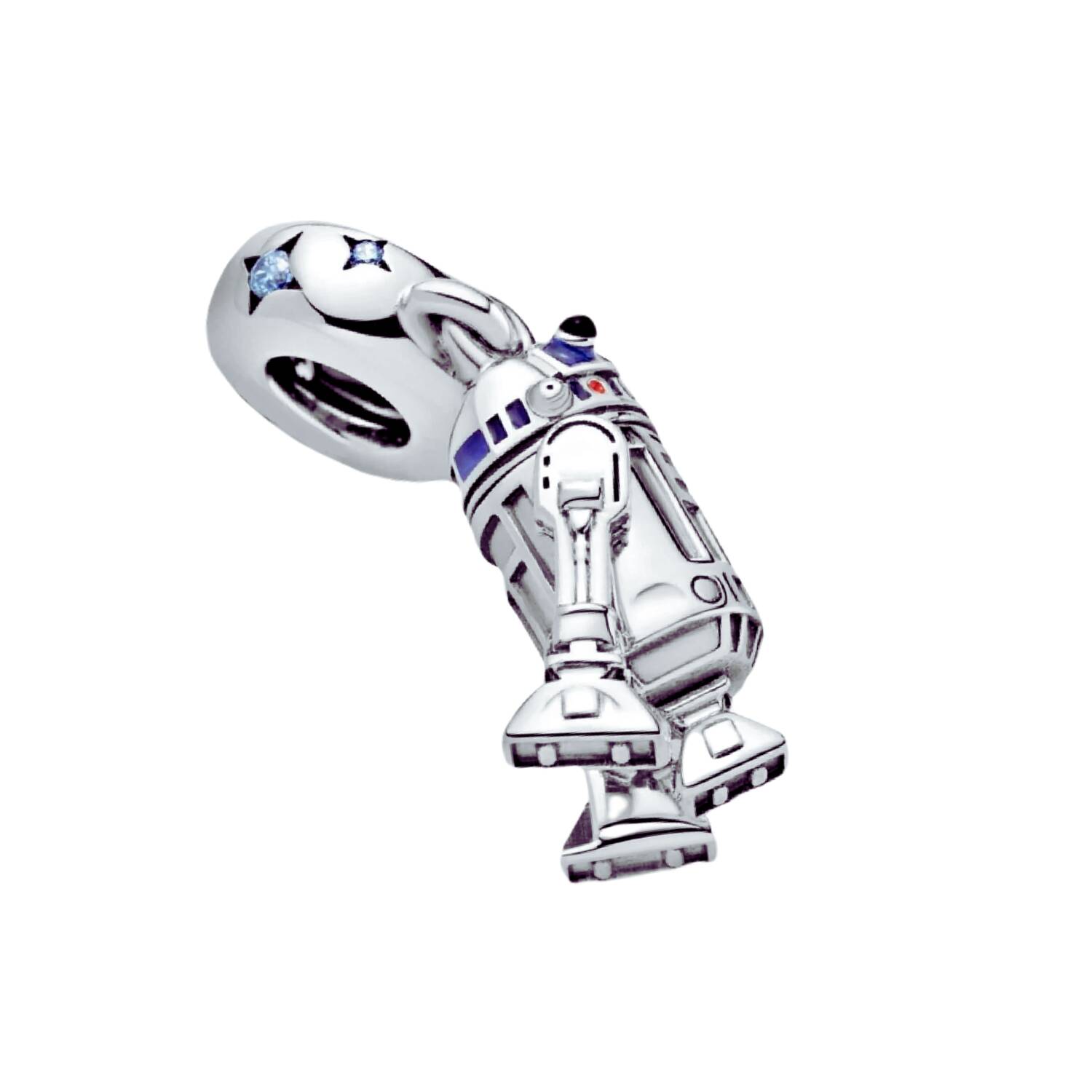 Charm Robot R2D2 Star Wars En Plata 925 - Imagen 3