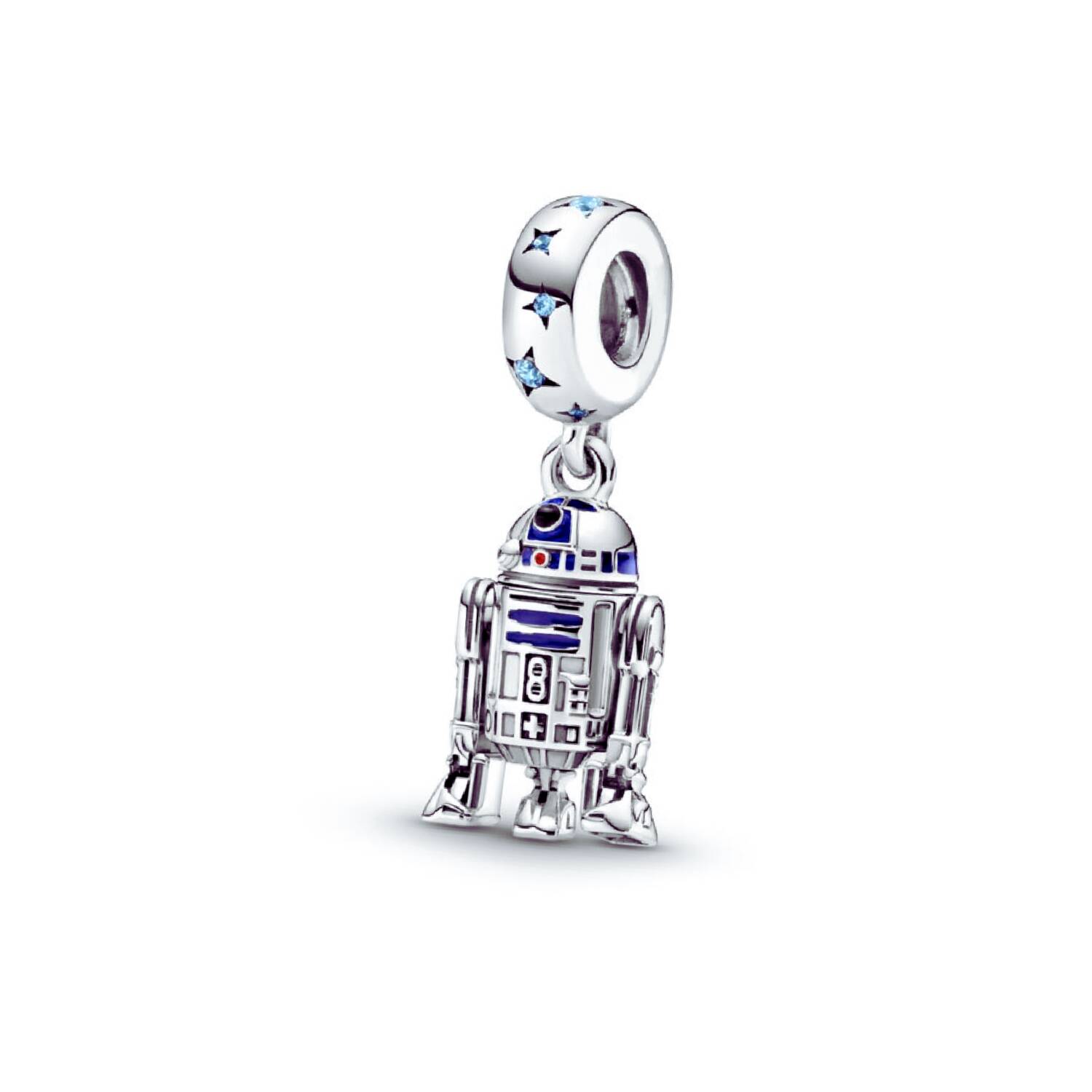 Charm Robot R2D2 Star Wars En Plata 925