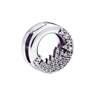 Charm Hielo Brillante y Circones En Plata 925