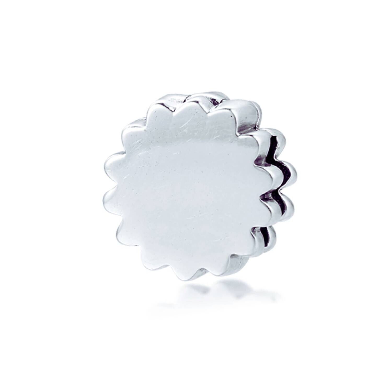 Charm Margarita y Circones Brillantes En Plata 925 - Imagen 2