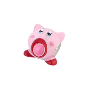 Charm Kirby Tierno con Boca Abierta En Plata 925