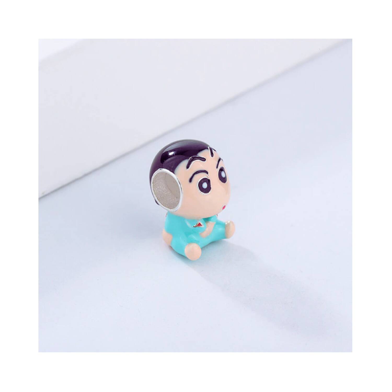 Charm Shin Chan Animé Manga En Plata 925 - Imagen 2