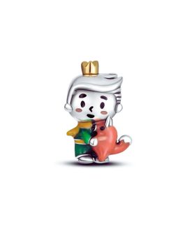 Charm El Principito y Zorro Rojo En Plata 925