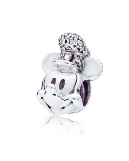 Charm Mickey con Gorro Marinero En Plata 925