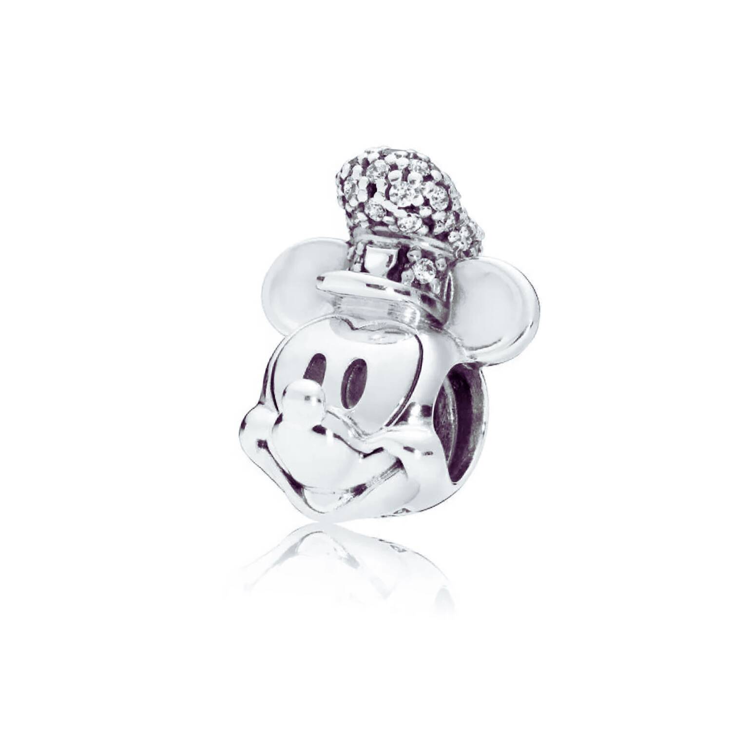 Charm Mickey con Gorro Marinero En Plata 925