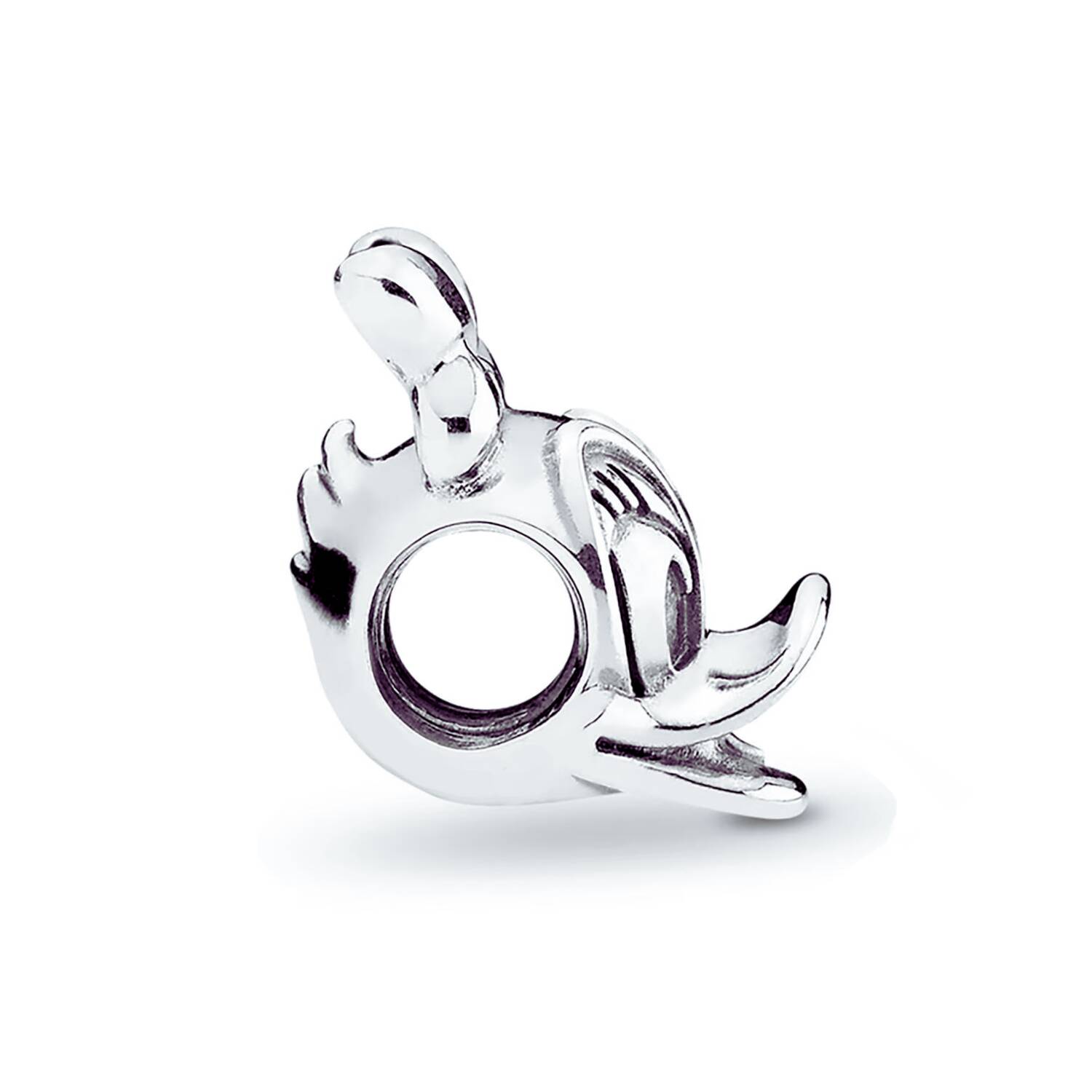 Charm Pata Daisy Sonriente En Plata 925 - Imagen 2