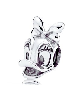 Charm Pata Daisy Sonriente En Plata 925