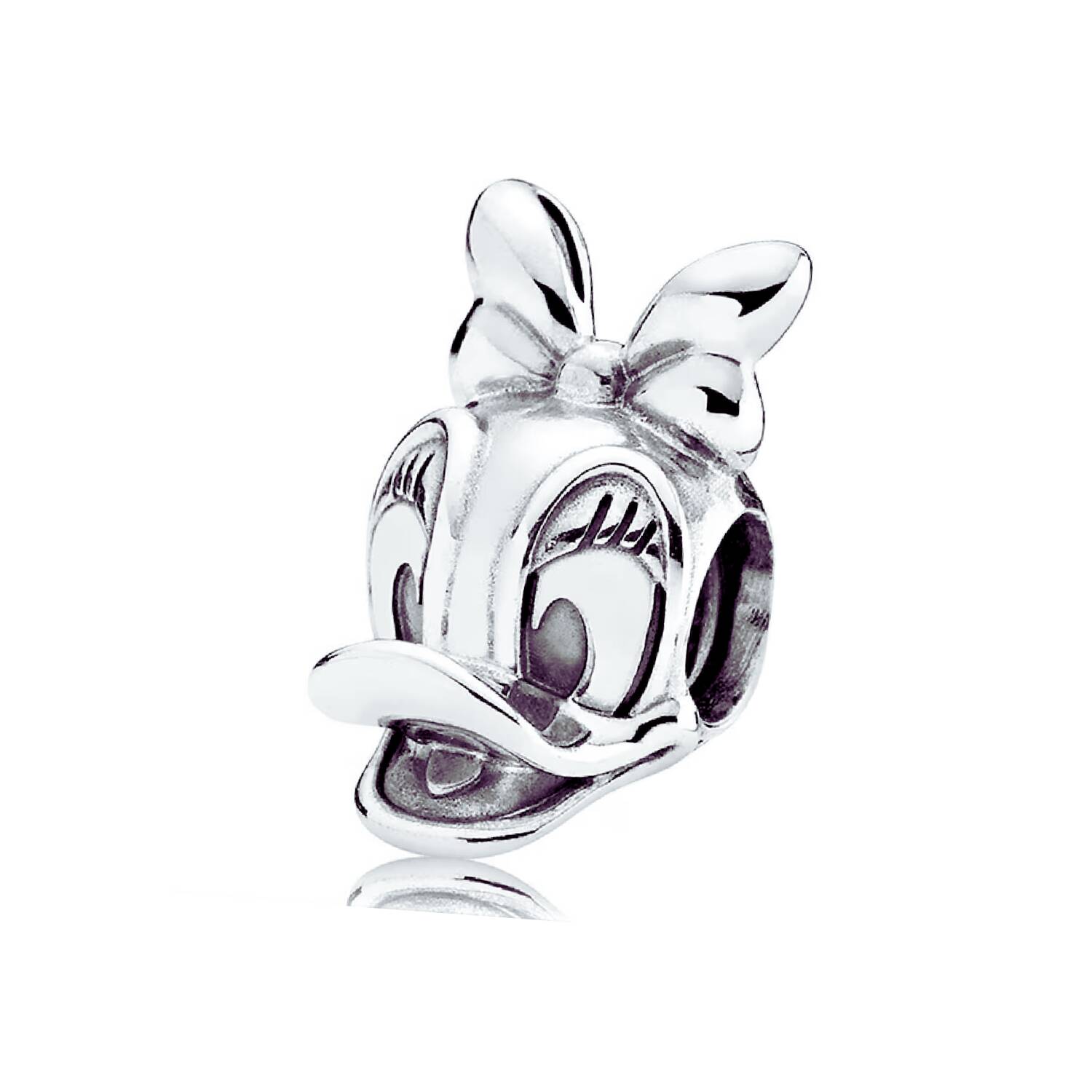Charm Pata Daisy Sonriente En Plata 925