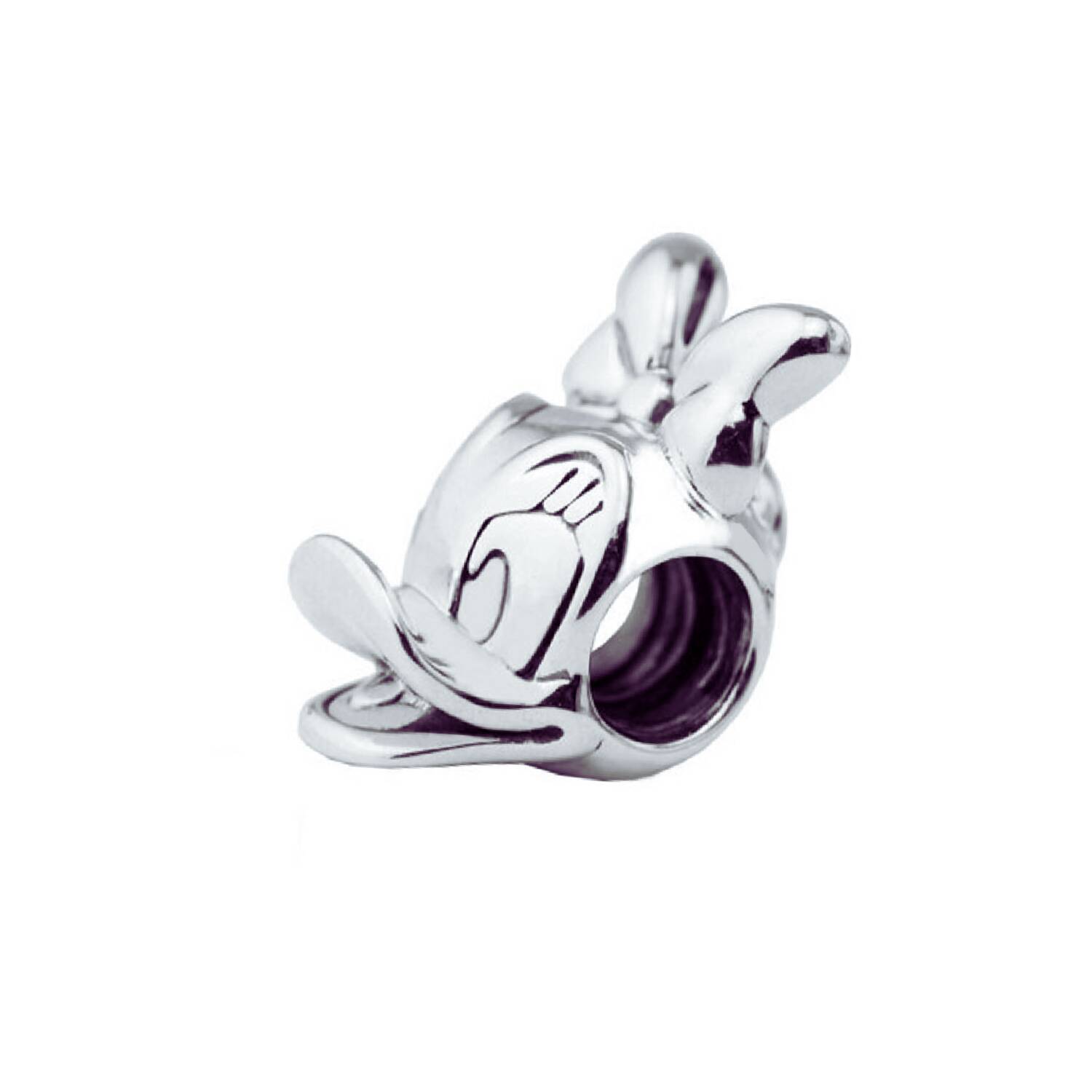 Charm Pata Daisy Sonriente En Plata 925 - Imagen 3