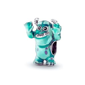 Charm Monstruo Sulley Sonriente En Plata 925