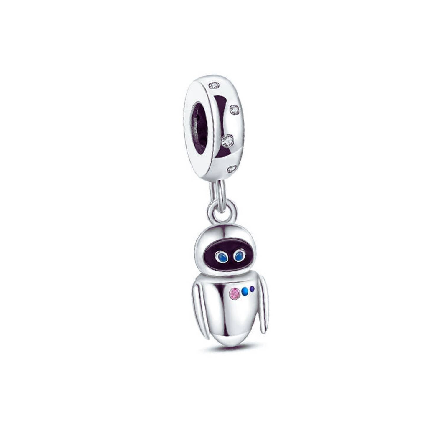Charm Robot Eve Wall-e En Plata 925
