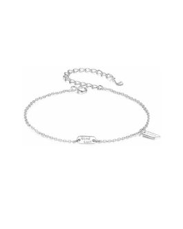 Pulsera Buena Suerte Good Luck En Plata 925