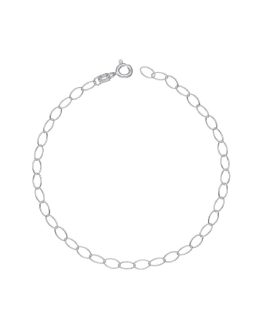 Pulsera Óvalos Entrelazados En Plata 925