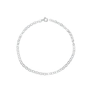 Tobillera Eslabones Circulares En Plata 925
