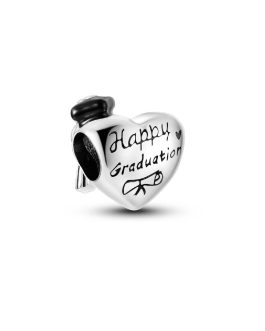 Charm Corazón Graduación Titulación En Plata 925