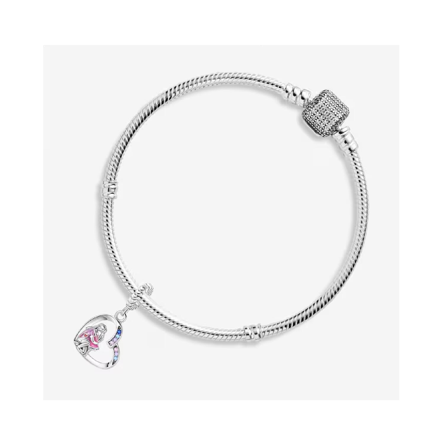 Charm Corazón Amor Madre e Hija En Plata 925 - Imagen 3