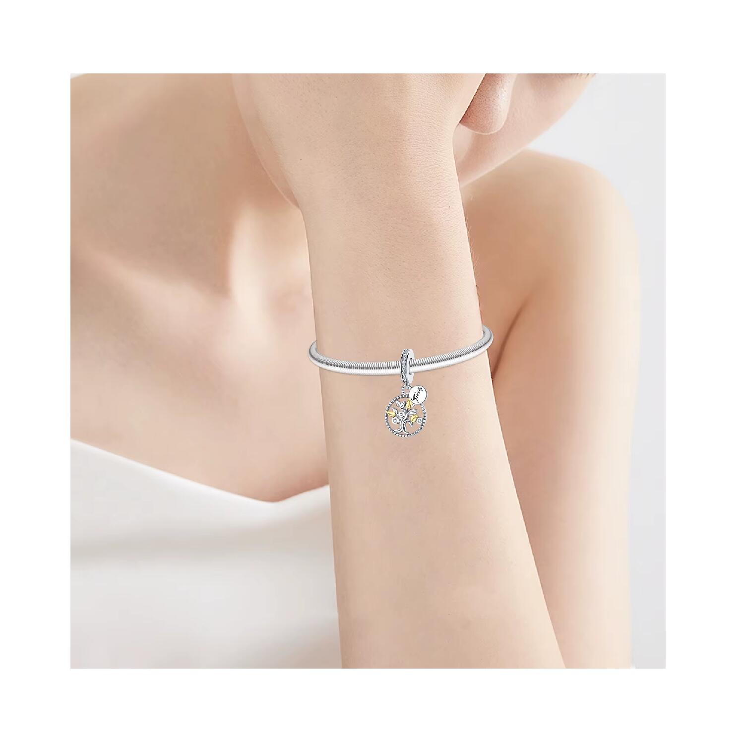 Charm Árbol de la Vida y Familia (Family) En Plata 925 - Imagen 3